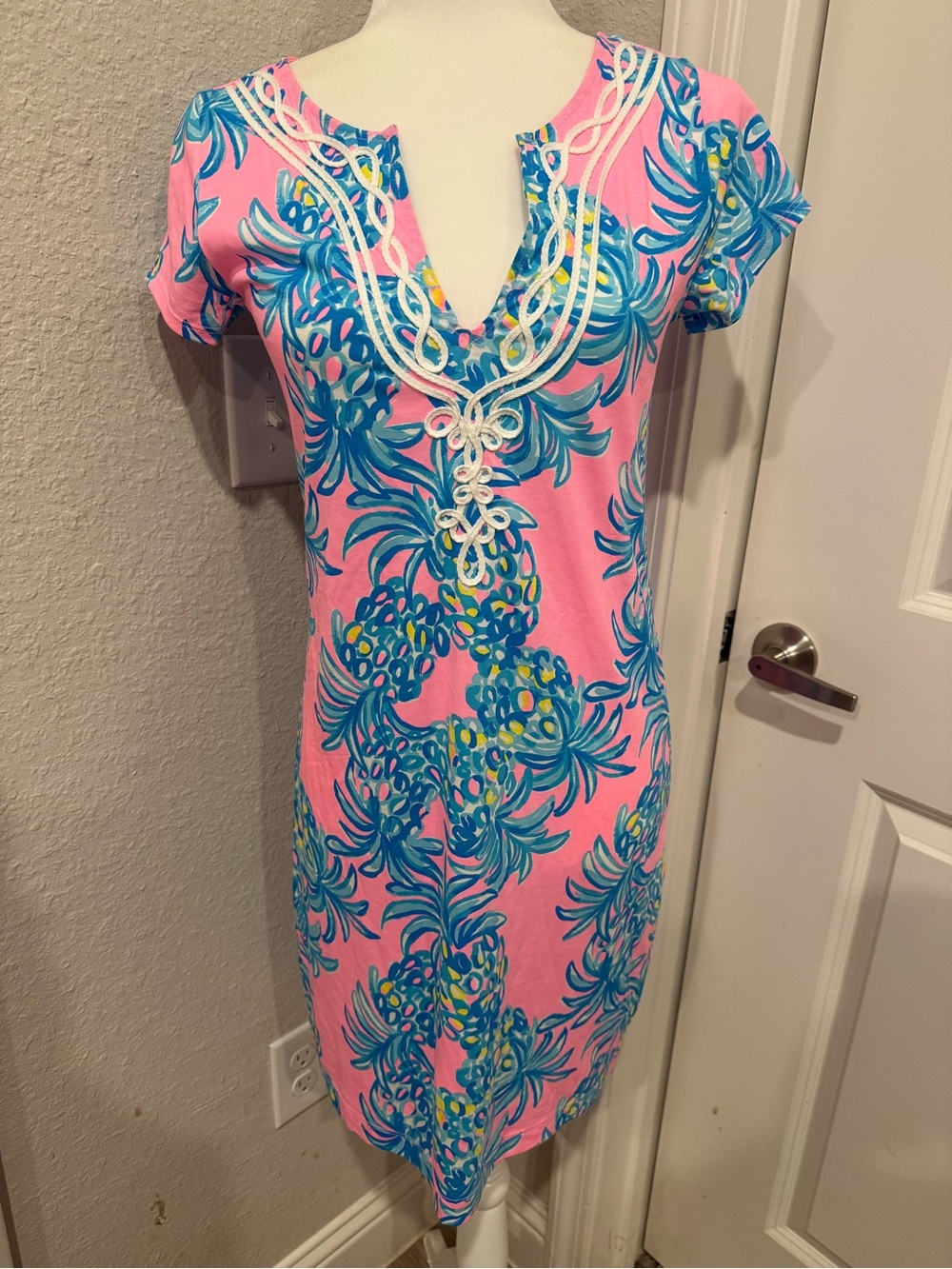 NWT Lilly Pulitzer Brewster Dress Pelican Pink Beat The Heat Sz small